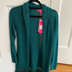 Lilly Pulitzer NWT green metallic sweater size small